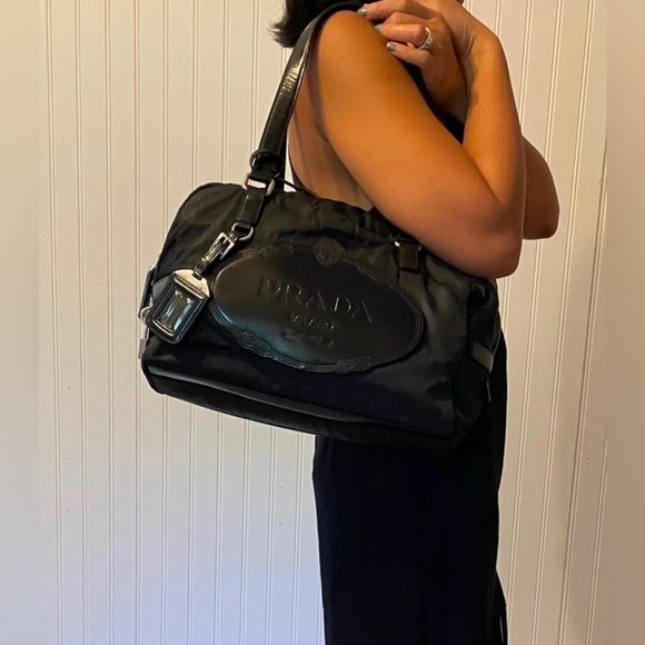 Prada Tessuto Nylon Boston Bag Shoulder Bag - Picture 9 of 10